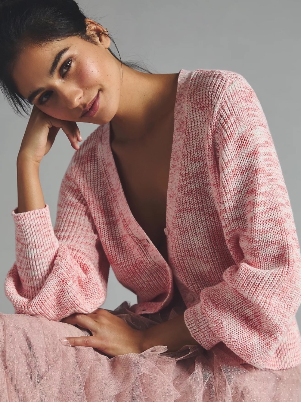 PAIGE  Bastille Cotton-Blend Deep V Cardigan Original $249